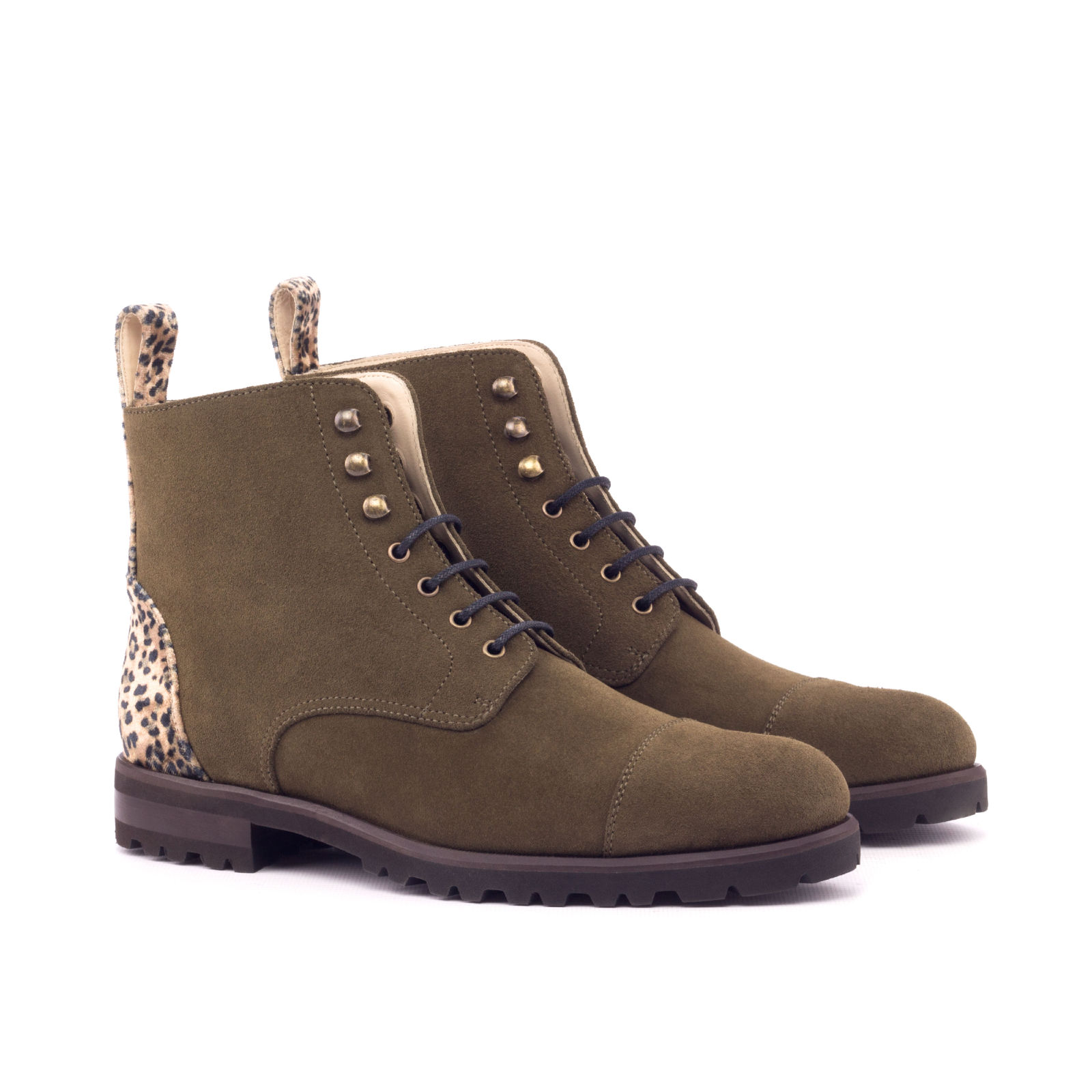 Lace Up Captoe Boot