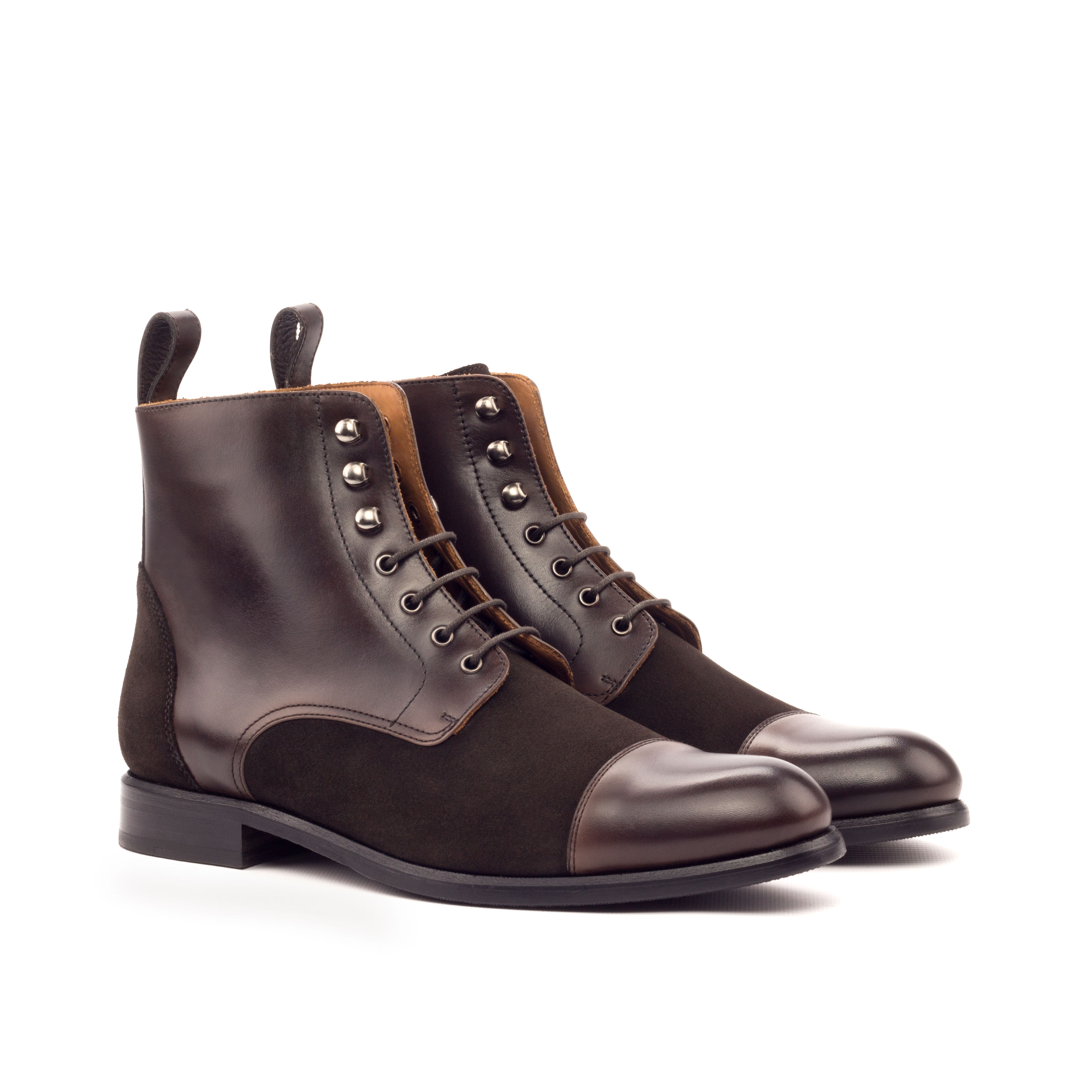 Lace Up Captoe Boot