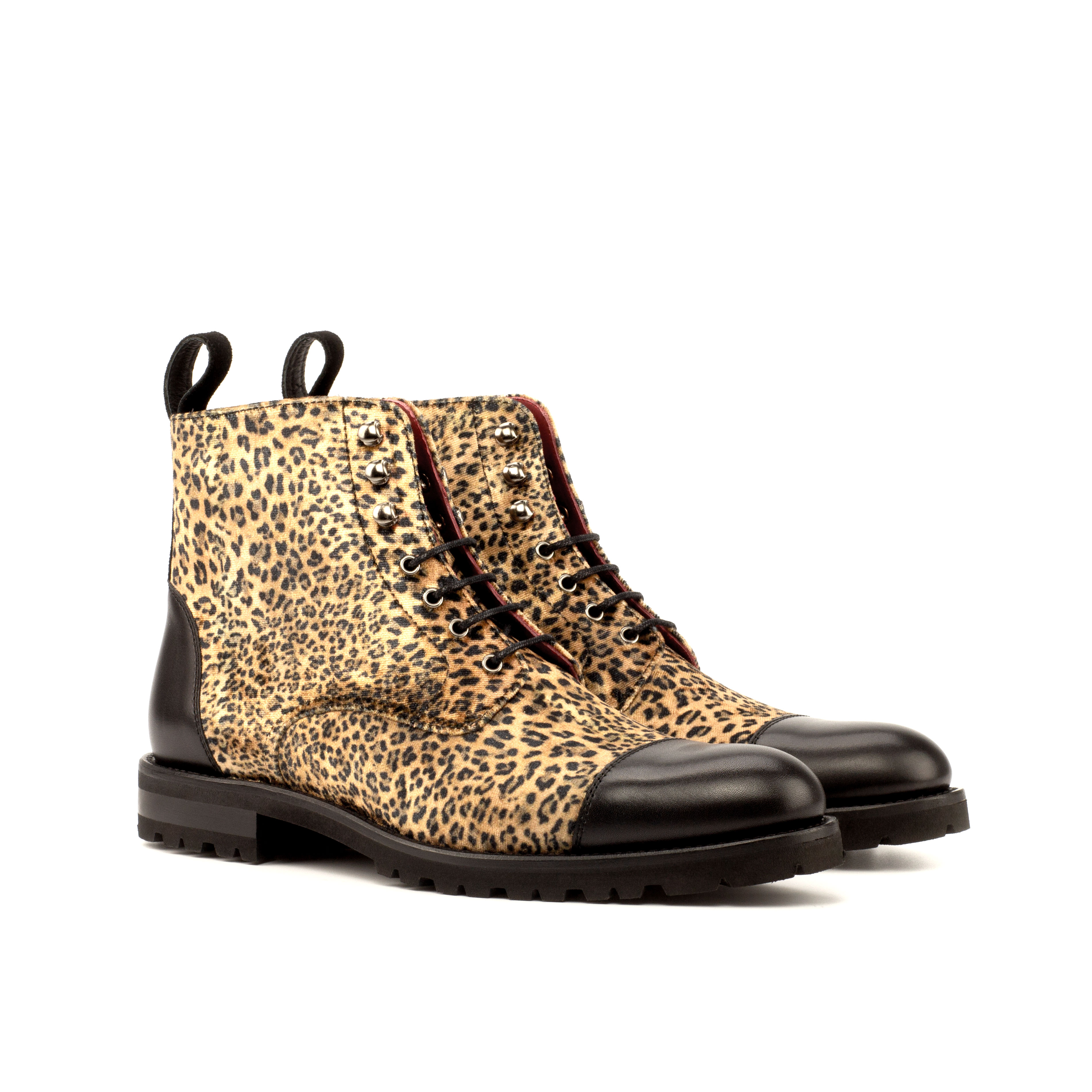Lace Up Captoe Boot