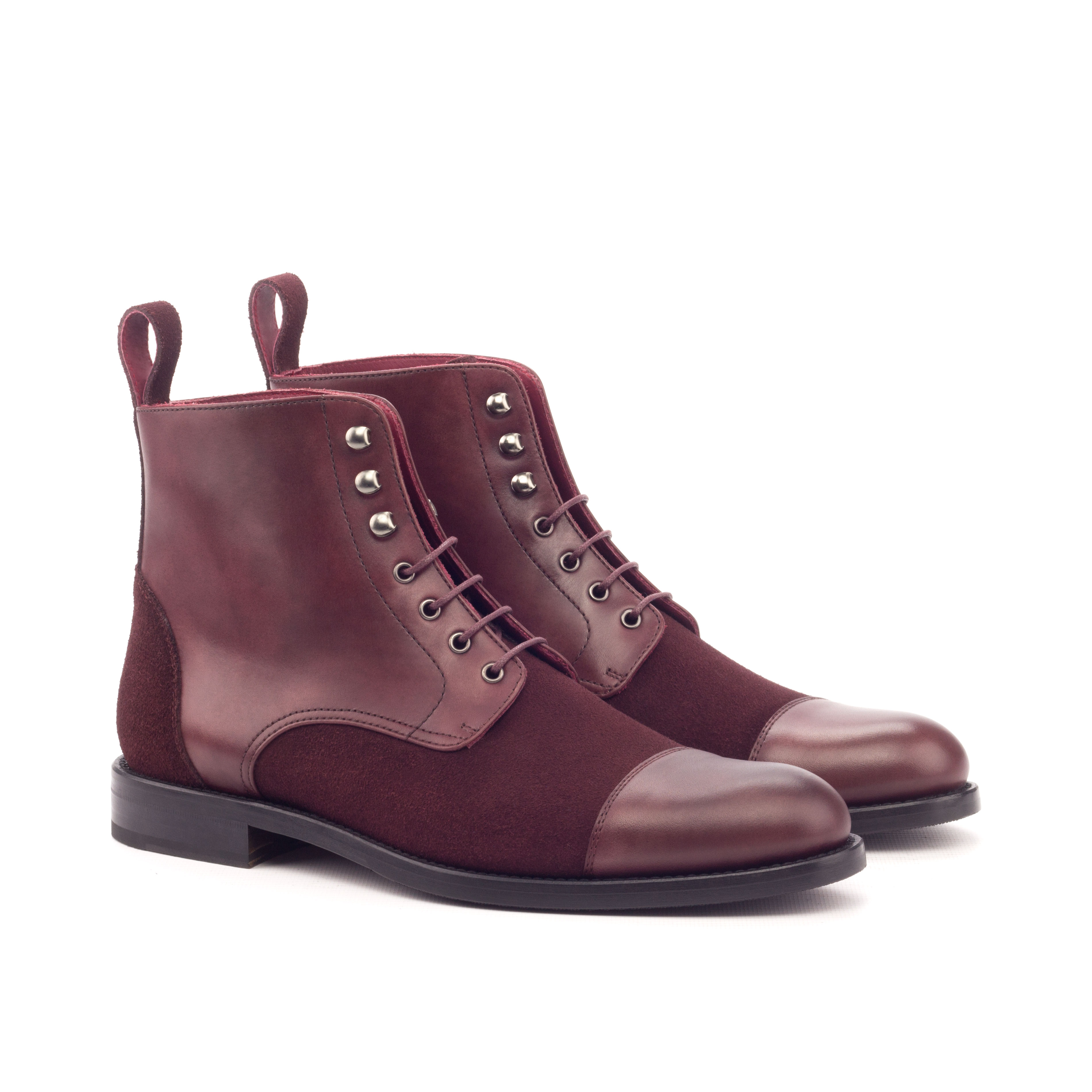Lace Up Captoe Boot
