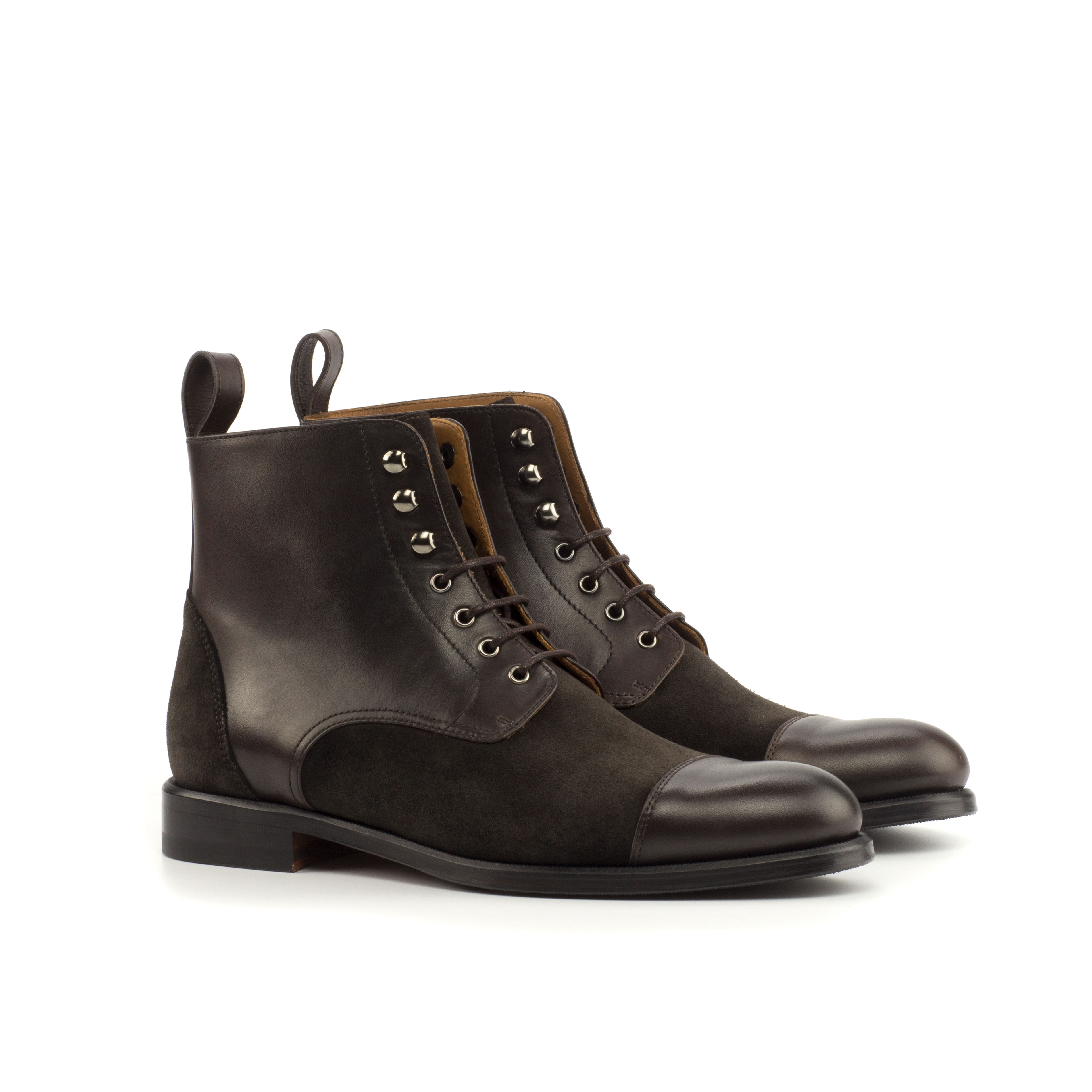 Lace Up Captoe Boot